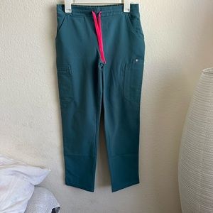 FIGS pants in hydrogreen